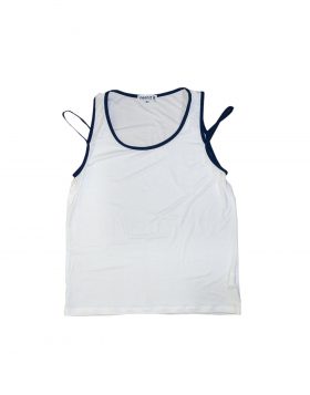 MESHIT – Two Colored tank top white