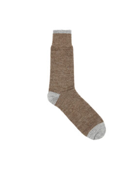 Universal Works – Socks in alpaca wool brown