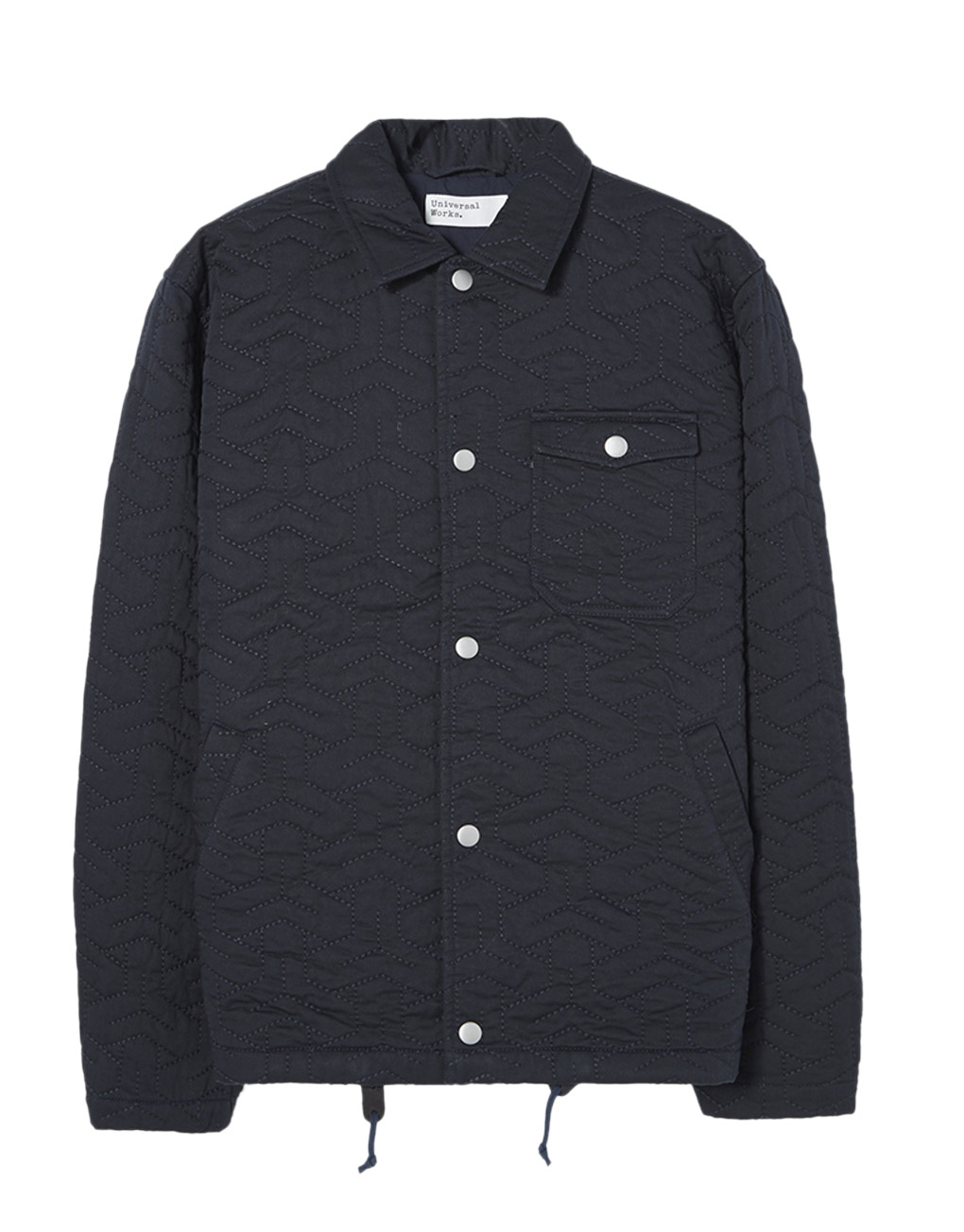 Universal Works – Coach jacket in sashiko quilt twill navy
