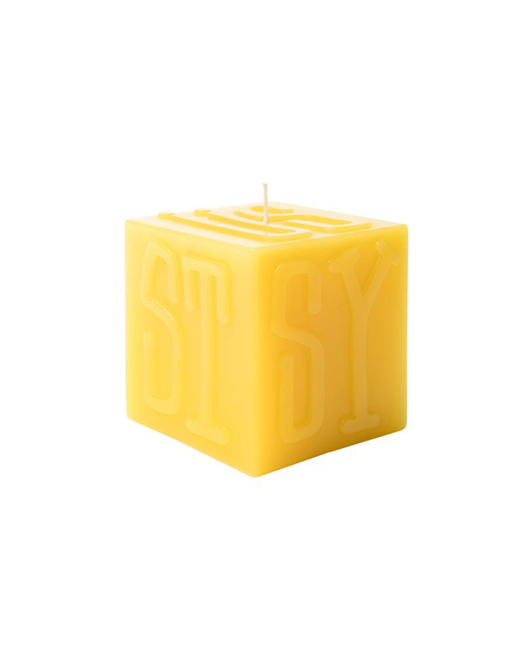 STÜSSY – Cube candle yellow