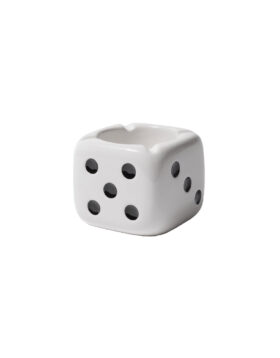 STÜSSY – Ceramic dice ashtray white