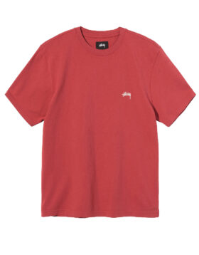 STÜSSY – Stock logo ss crew t-shirt red