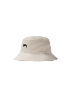 STÜSSY – Stock bucket hat white