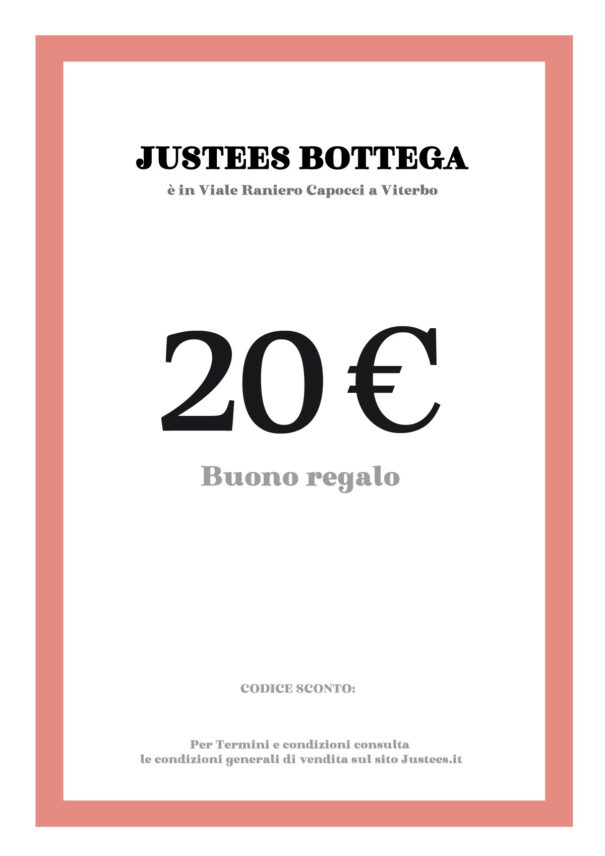 Gift card 20 €