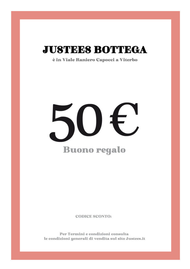 Gift card 50 €