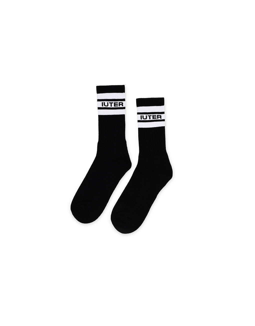 IUTER – Stripes socks black