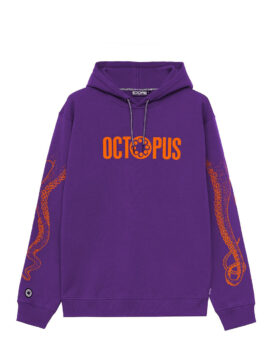 OCTOPUS – Outline logo hoodie purple
