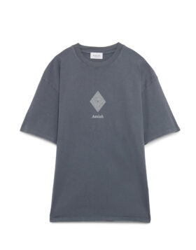 AMISH – T-shirt jersey light wash carbon