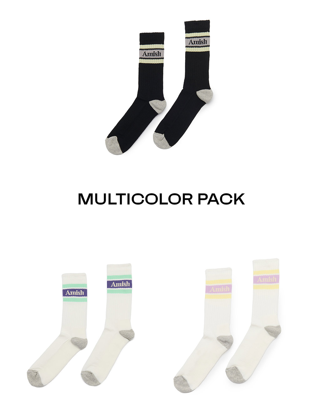 Amish – Socks cotton multi color pack