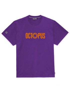 OCTOPUS – Outline logo tee purple