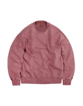 FRIZMWORKS – Original Garments pigment dyeing sweatshirt pink