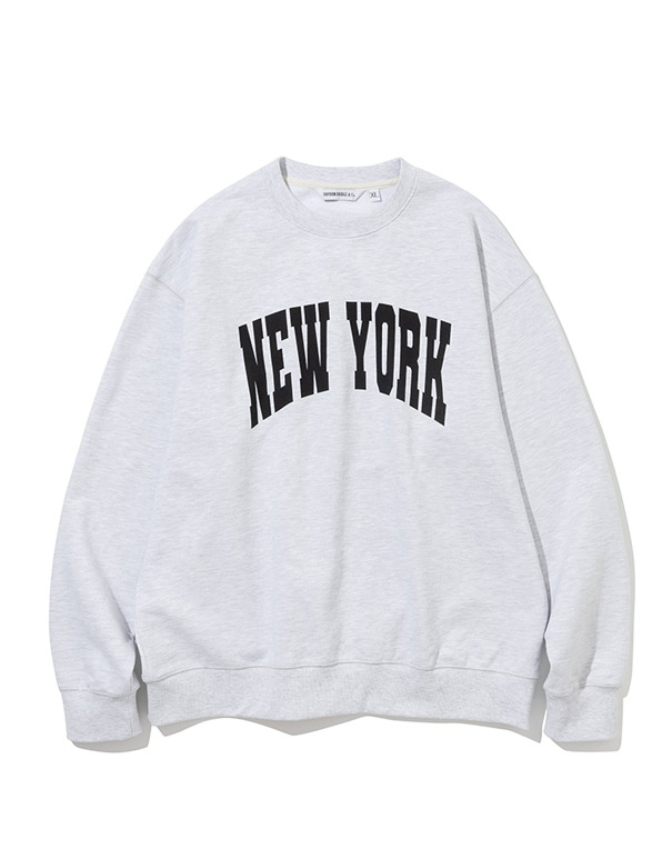 UNIFORM BRIDGE – NY sweatshirt 1% melange grey