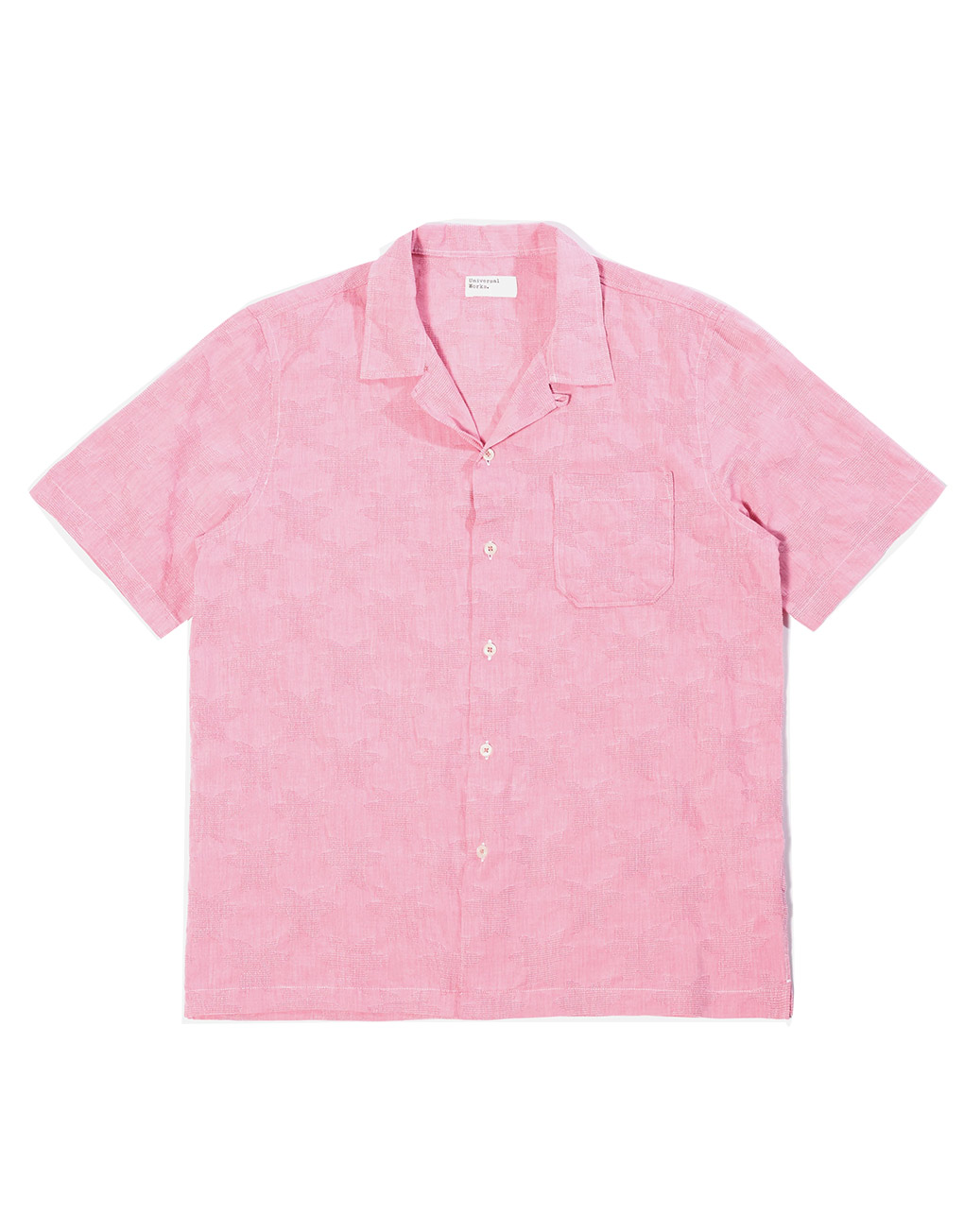 Universal Works – Road shirt in red star weave
