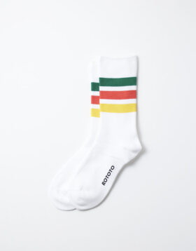 RoToTo – Fine pile stripe crew socks
