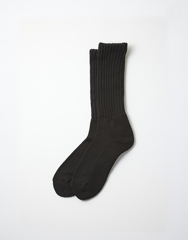 RoToTo – Loose pile crew socks black