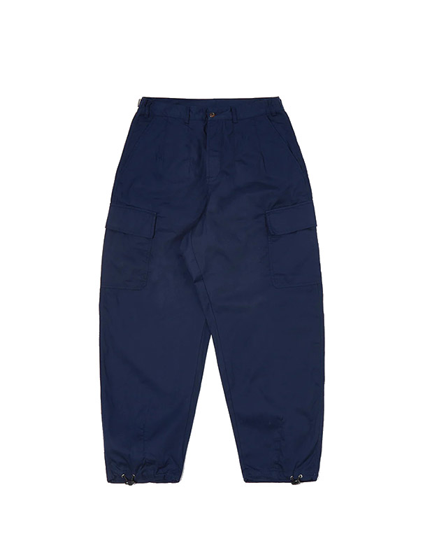 UNIVERSAL WORKS – Loose Cargo pant navy fine twill