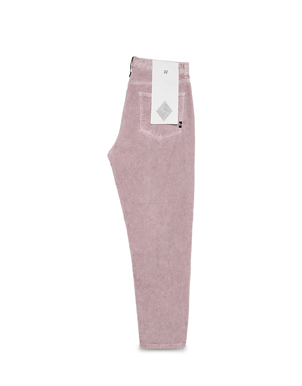 pantalone velluto amish rosa