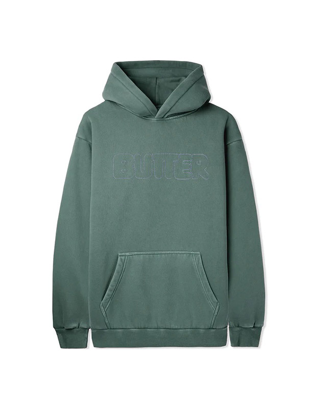 BUTTER GOODS – Distressed Dye pullover spruce