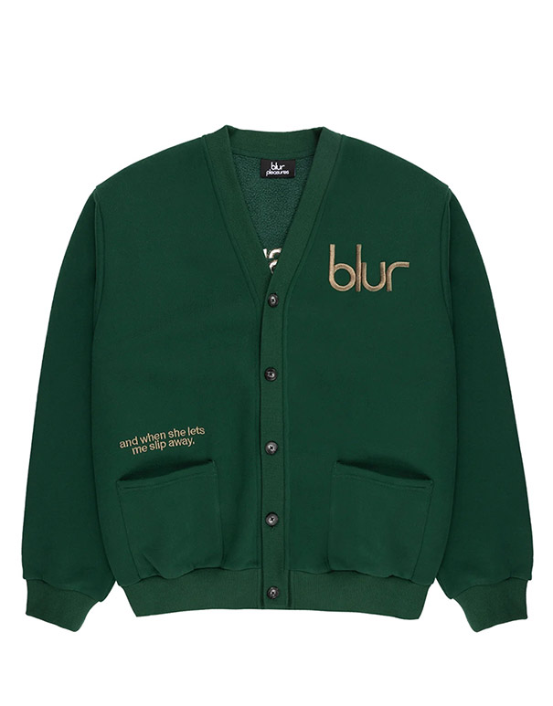 PLEASURES – Green Blur cardigan