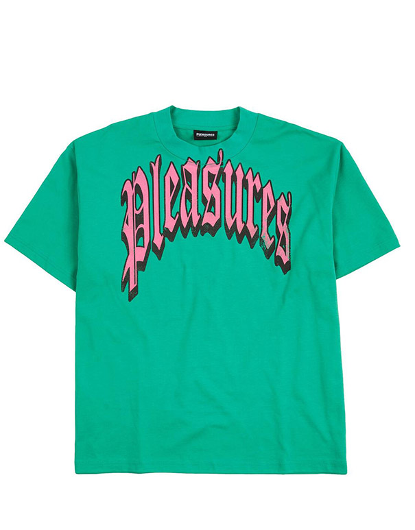 PLEASURES – Twitch heavyweight shirt green