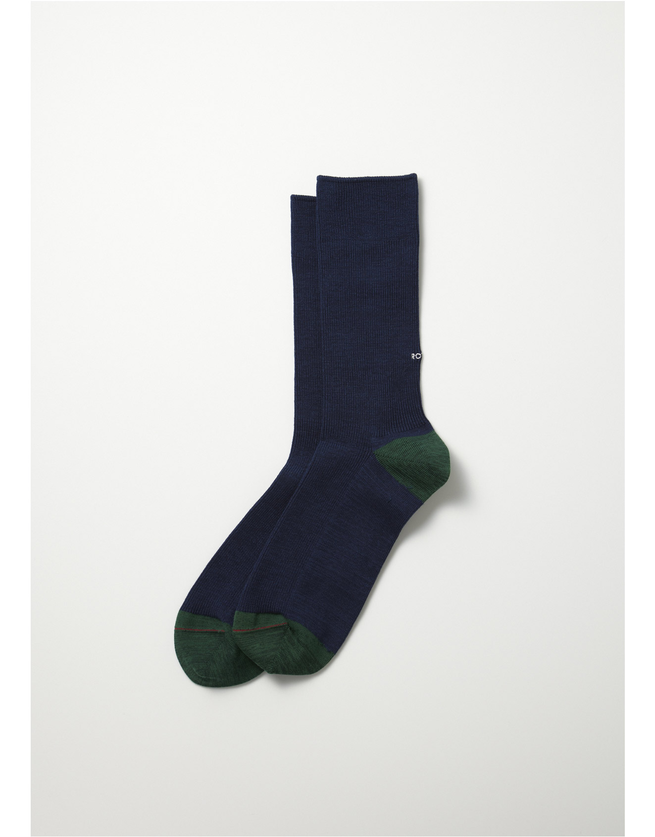 RoToTo – Organic Cotton & Recycled Polyester Ribbed Crew Socks