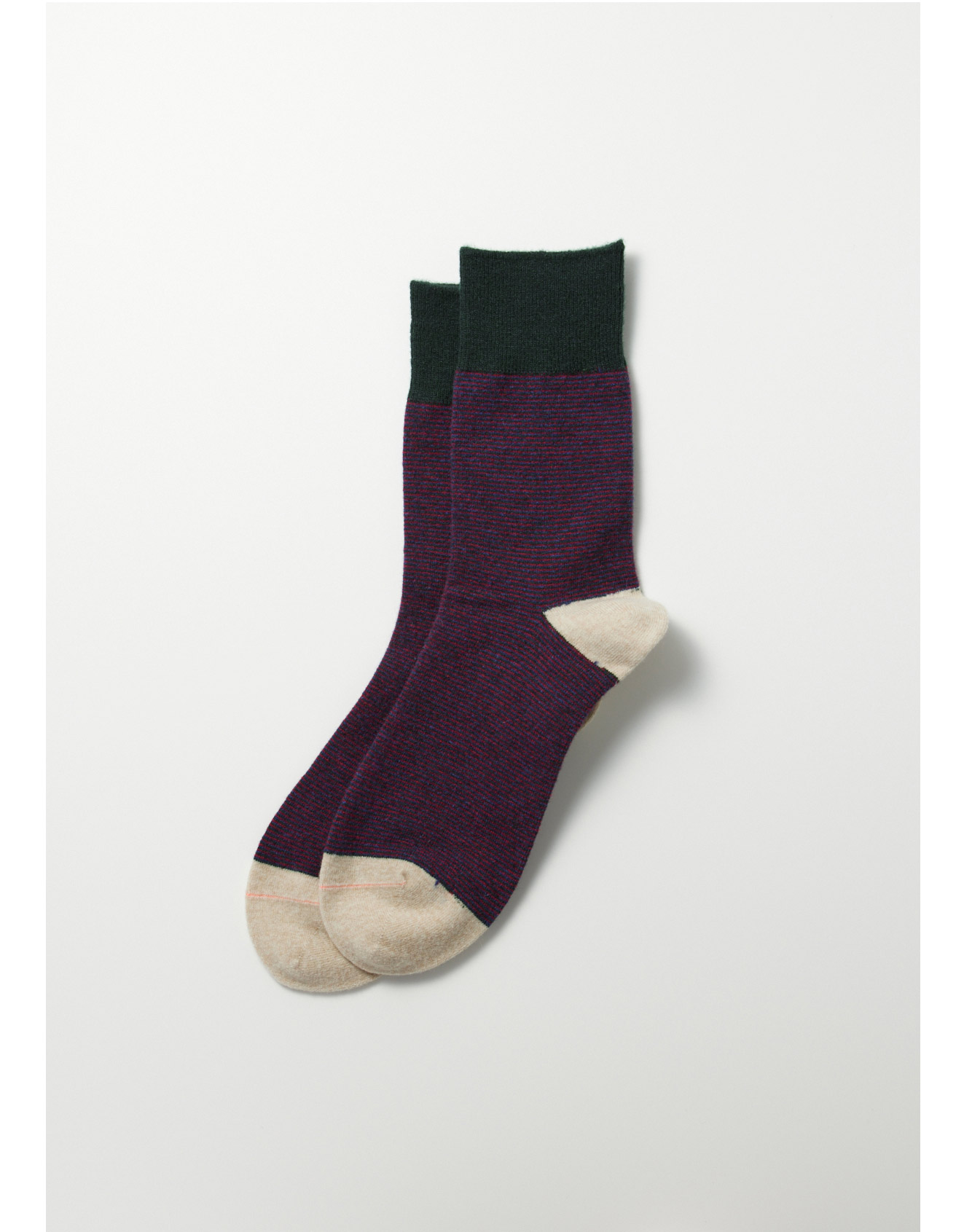 RoToTo – Woolen Retro OD Stripe Socks