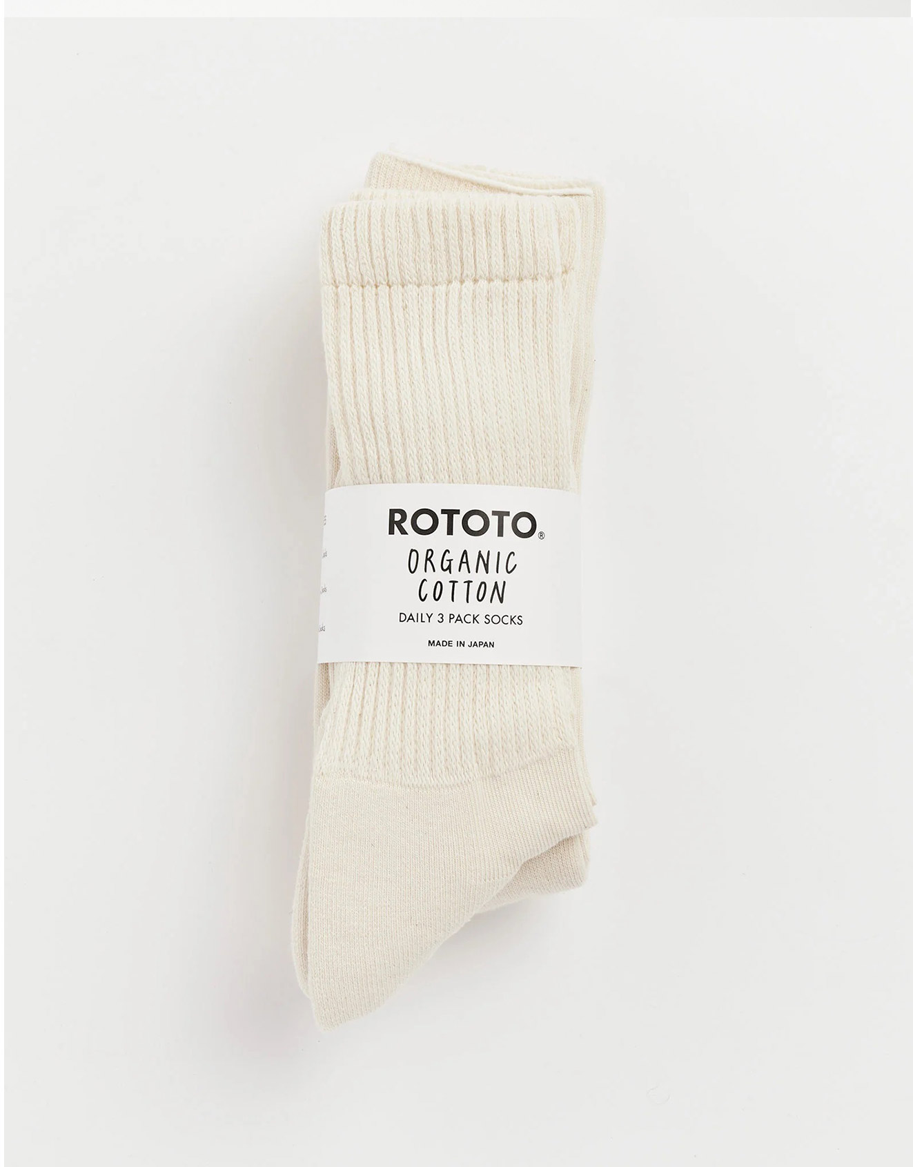 RoToTo – Organic daily 3 pack crew socks