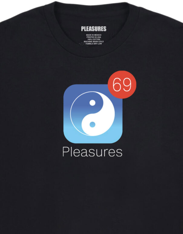 PLEASURES – Notify T-shirt black 69