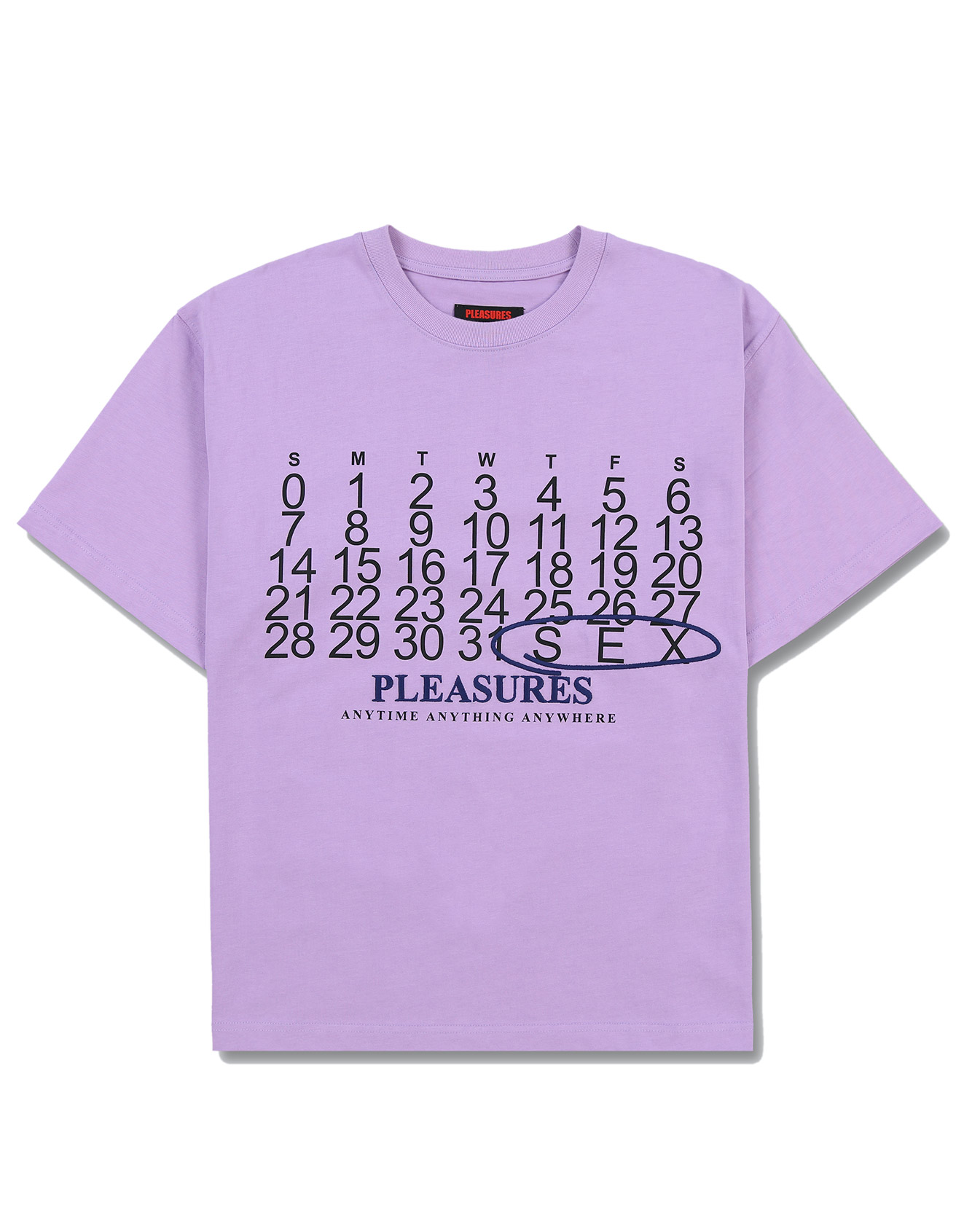 PLEASURES – Calendar heavyweight t-shirt