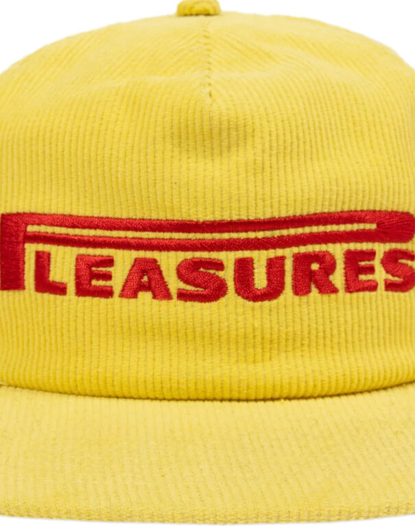PLEASURES – Pit Stop Corduroy Hat Yellow