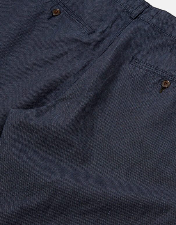 UNIVERSAL WORKS – Military Chino Linen Mix Puppytooth