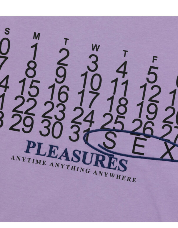 PLEASURES – sex Calendar heavyweight t-shirt
