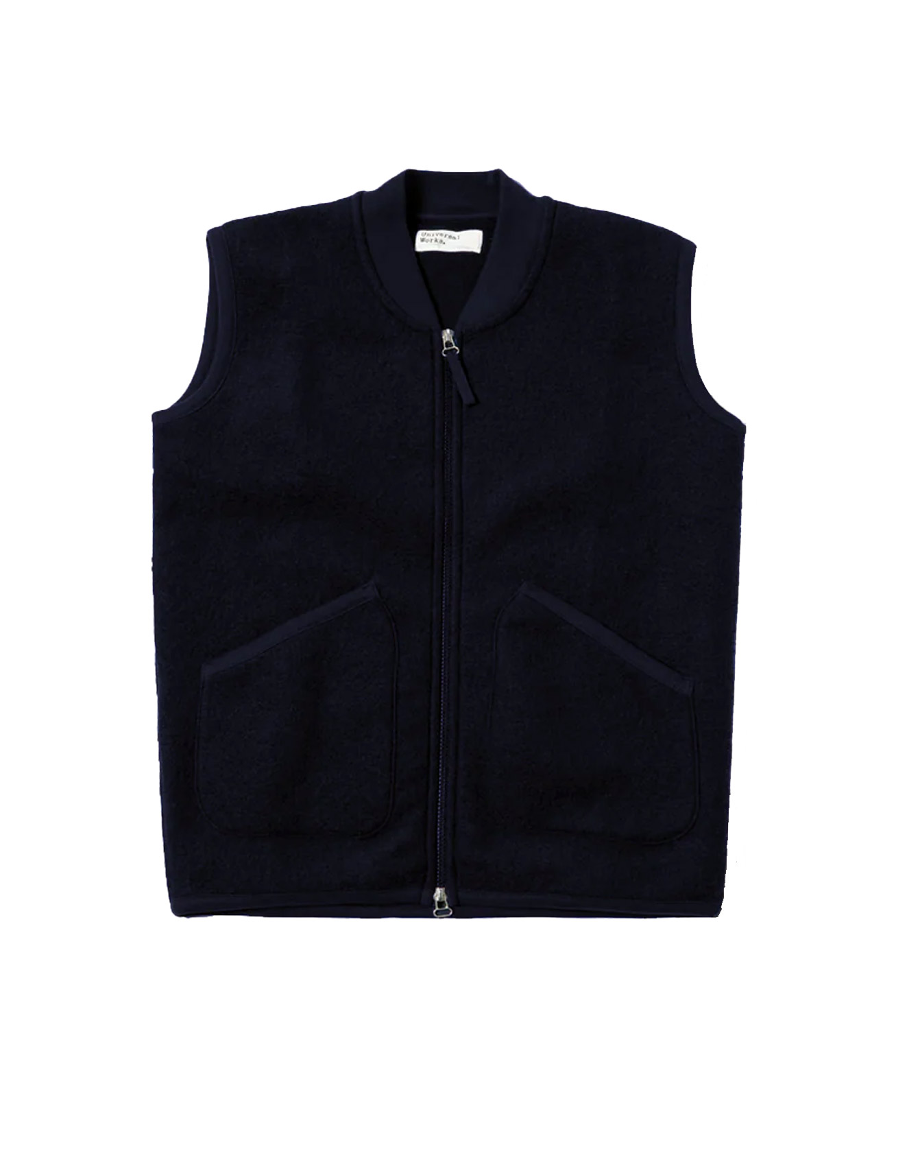 UNIVERSAL WORKS – Zip Waistcoat Wool Fleece